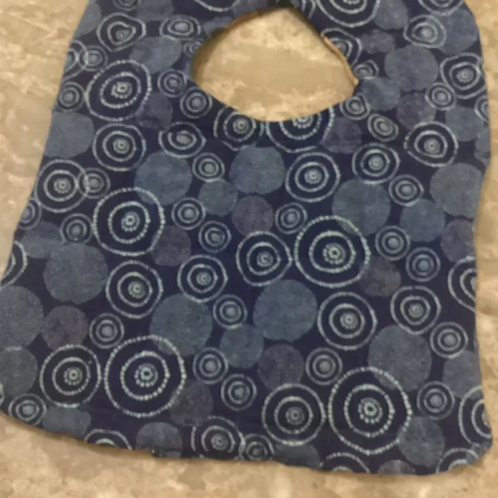 NWOT. Hand Crafted Quilted Reversible Baby Bib $12 ea. or 3/$25